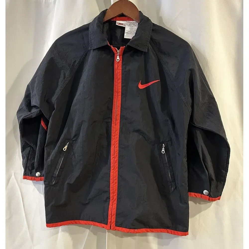Vintage‎ Nike Windbreaker Light Jacket Youth Size Medium 10/12